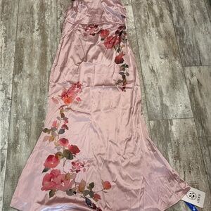 Cider Pink Floral Maxi Dress